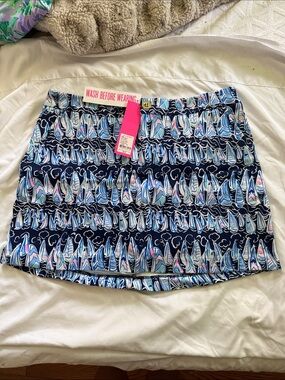 Navy Skort Sailboat Print - Lilly Pulitzer